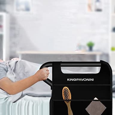 KingPavonini Bed Rails for Elderly Adults Safety - Adjustable Bed Cane with Non-Slip Ergonomic Handle and Storage Pocket, Stable Bed Assist Rails for Seniors Hold up to 300 Lbs, Tool-Free Assembly - Image 7