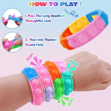 Totbit 102 Pcs Party Favors Toys for Kids 4-8 8-12 3-5, Treasure Chest Box Toys Classroom Carnival Prizes Small Bulk Pop Fidget Toys Pack Pinata Stuffers Birthday Gifts Goodie Goody Candy Bags Fillers - Image 6