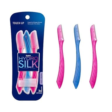 Schick Hydro Silk Touch-Up Dermaplaning Tool with Precision Cover, 3ct | Dermaplane Razor, Face Razors for Women, Peach Fuzz Remover - Image 2