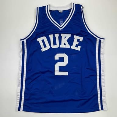 Facsimile Autographed Cooper Flagg Duke Blue Reprint Laser Auto College Basketball Jersey Size Men's XL - Image 3
