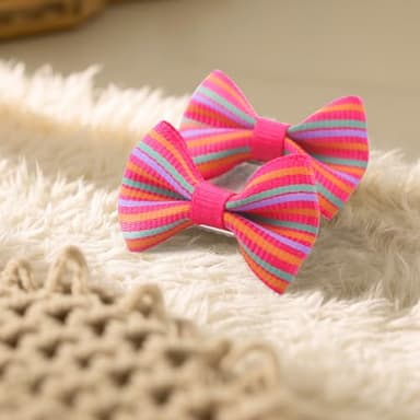 QingHan Dog Hair Bows Small Puppy: Clips for Pet Grooming Gifts 60Pcs (30 colros x 2) - Image 7