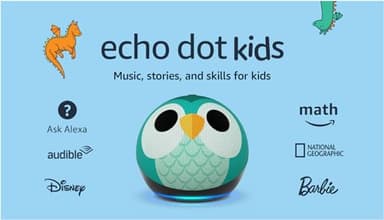 Amazon Echo Dot Kids with Alexa (newest model), Designed for kids, with parental controls, Includes 1 Year of Amazon Kids+, Owl - Image 9