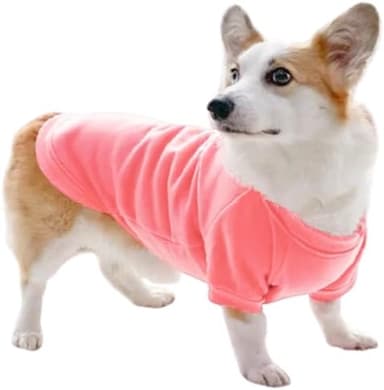 ANIAC Pink Dog Sweater with Long Sleeves and Fleece - Warm Puppy Sweatshirt for Medium Dogs (2-44 lbs) - Boy or Girl (Pink, X-Large - Image 3