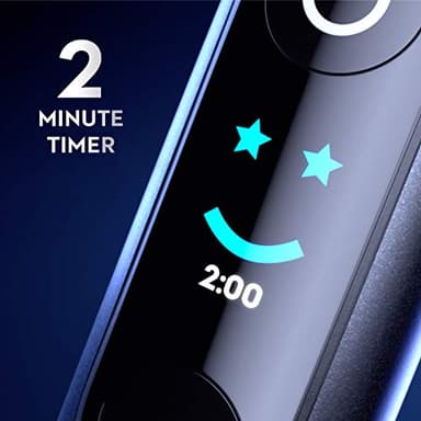 Oral-B iO Series 10 Rechargeable Electric Toothbrush with Visible Pressure Sensor to Protect Gums, 2 Min Timer, 7 Cleaning Settings, 4 Replacement Toothbrush Heads, and Charging Travel Case, Black - Image 7