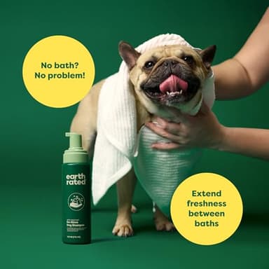 Earth Rated Waterless Dog Shampoo & Conditioner, Convenient No-Rinse Wash for Cleaning, Conditioning & Detangling, for All Coat Types, Refreshing White Tea and Basil Scent, 7 oz - Image 2