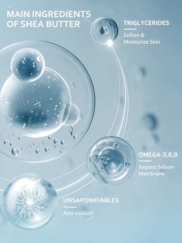 ÉCLAT NATUREL Shea Butter Hand and Body Lotion, with Vitamin E Niacinamide Ceramide Moisturizer for Dry Skin, 25% Shea Butter Brightening Moisturizing Lotion for Hands and Body, 10.15 Fl Oz - Image 4