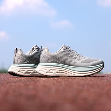 NORTIV 8 Women's Walking Shoes Cushion Running Tennis Shoes ActiveFloat Non-Slip Comfortable Breathable Workout Gym Sports Athletic Fashion Sneakers,Size 8.5,Grey,SNWS245W - Image 8