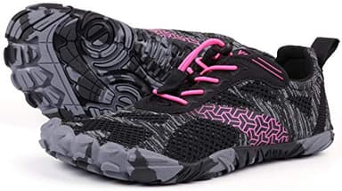 Joomra Women Minimalist Road Running Shoes for Ladies Size 7.5-8 Wide Treadmil Trekking Fitness Sport Sneakers Gym Antislip Toes Cycling Footwear Red 38 - Image 1