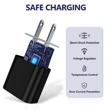 USB C Watch Charger for iPhone and Apple Watch,20W PD Magnetic Charging Cable 2 in 1 Portable Charging Cord Compatible with iWatch Series 8 7 6 SE 5 4 - Black - Image 5