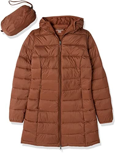 Amazon Essentials Women's Lightweight Water-Resistant Packable Hooded Puffer Coat (Available in Plus Size), Dark Toffee Brown, Medium - Image 9