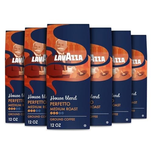 Lavazza House Blend Perfetto Ground Coffee 6 Bags of 12oz, Medium Roast, Full-bodied, Intensity 3/5, 100% Arabica, Ideal for Drip Brewers, (Pack of 6) - Package May Vary - Image 1
