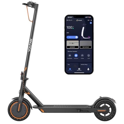 VOLPAM Electric Scooter, 350W/500W, 8.5"/10" Tires, 12/21/28 Miles Range, 16/19/22Mph, Folding E-Scooter with Dual Braking (8.5''-12Miles-350W) - Image 1
