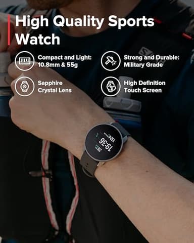 SUUNTO 9 Peak Pro GPS Sports Watch, Up to 30 Days Long Battery Life, 95+ Multisport Watch w/Training Workout Analysis,Advanced Health & Recovery Support, Wrist Heart-Rate Measurement, Black - Image 2