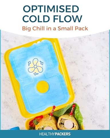 Healthy Packers Ice Packs for Lunch Boxes & Coolers - Freezer Packs - Original Cool Pack | Cooler Accessories for Beach, Camping & Fishing | Slim & Long-Lasting Reusable Ice Pack for Cooler (Set of 4) - Image 3