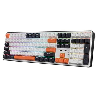 Redragon K689 PRO Wireless Gasket RGB Gaming Keyboard, 108 Keys Mechanical Keyboard w/Extra 4 Hotkeys, Upgraded Hot-swappable Socket, 3-Layer Noise Dampening, Round PBT Keycaps, Custom Linear Switch - Image 1