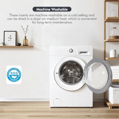 MIULEE 26x26 Euro Pillow Inserts,Set of 2 Down Feather Throw Pillows for Couch Sofa Bed, Decorative Fluffy Throw Pillow Inserts Cotton Fabric,White - Image 8