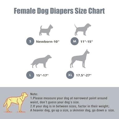 wegreeco Dog Diapers Female (3 Pack), Highly Absorbent Dog Diapers for Female Dogs Washable in Heat, Incontinence, or Excitable Urination (Jeans, Large) - Image 2