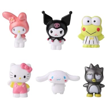 6 Pack Cute Cartoon Birthday Cake Topper, Kids Birthday Party Supplies Decorations,Bouquet,Charms