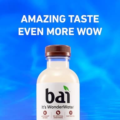 Bai Antioxidant Infused Water Beverage, Molokai Coconut, with Vitamin C and No Artificial Sweeteners, 18 Fluid Ounce Bottle, 12 Pack - Image 6