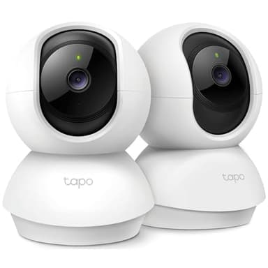 TP-Link Tapo 2K Pan/Tilt Security Camera for Baby Monitor, Dog Camera w/Motion Detection, 2-Way Audio, Siren, Night Vision, Cloud & SD Card Storage, Works with Alexa & Google Home, 2-Pack (C210P2) - Image 1
