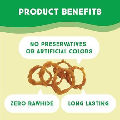 Ultra Chewy Turkey Tendon Rings for Dogs - Premium All-Natural Tendons, Hypoallergenic Treats, Easy to Digest, Alternative to Rawhide (6 Pack) - Image 4