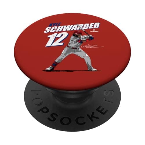 Kyle Schwarber | Philadelphia Baseball Players | MLBSWB3001 PopSockets Adhesive PopGrip - Image 1