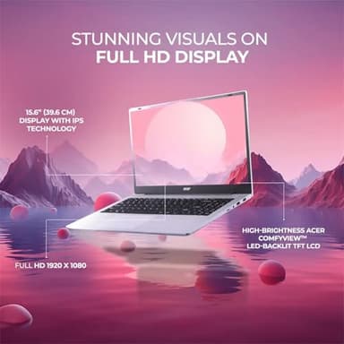 acer Aspire 3 Premium Laptop with Backlit Keyboard | AMD Ryzen 5 7430U CPU | 15.6 FHD IPS Display | 16GB RAM | 256GB PCIe SSD | Wi-Fi 6 | Type-C | Sleek & Portable | Windows 11 Pro - Image 4