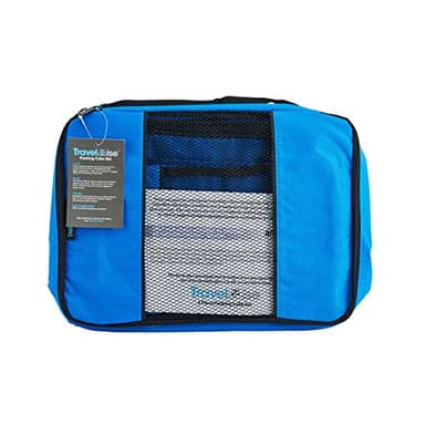 TravelWise Luggage Packing Organization Cubes 5 Pack, Blue, 2 Small, 2 Medium, 1 Large - Image 6