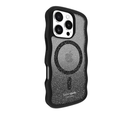 kate spade new york iPhone 16 Pro Case - Compatible with MagSafe - Designer Phone Case - Wavy Nightfall - Image 4