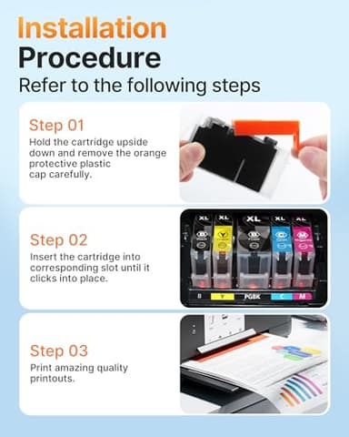 E-Z Ink Compatible Ink Cartridges Replacement for Canon 250 251 XL PGI-250XL CLI-251XL to use with PIXMA MX922 MX920 IX6820 MG5520 MG7520 IP8720 MG6620 MG6320 MG7120 (15 Pack) - Image 6