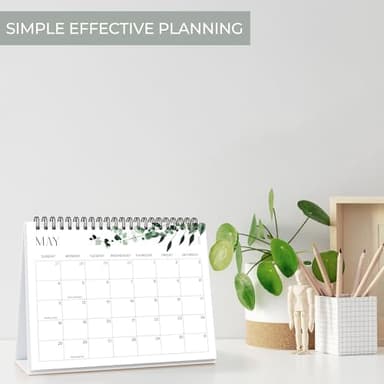 Aesthetic Desk Calendar 2025 - Runs until June 2026 - Beautiful Small Flip Desktop Calendar for Easy Organizing - Image 3