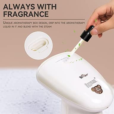 Bear Steamer for Clothes, Handheld Clothes Steamer,1300W Strong Power Garment Steamer with 230ml Tank,Fast Heat-up, Auto-Off, Steam Iron Fabric Wrinkle Remover with Brush for Home and Travel - Image 5