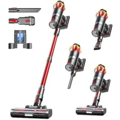 Cordless Vacuum Cleaner, 600W/50KPa/70Mins Vacuum Cleaners for Home, Self-Standing Stick Vacuum with Anti-Tangle Brush & OLED Touch Screen, Vacuum Cleaner for Hardwood Floors and Carpet,Pet Hair,Car - Image 9