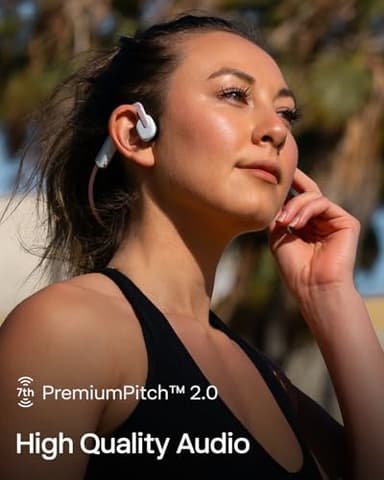 SHOKZ OpenMove - Open-Ear Bluetooth Sport Headphones, Bone Conduction Wireless Earphones, Sweatproof for Running and Workouts, with Sticker Pack (Pink) - Image 7