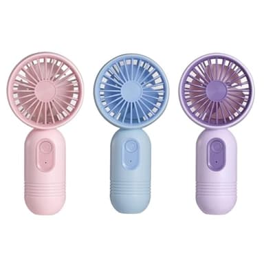 VanSmaGo Portable Handheld Mini Fan, USB Rechargeable Personal Fan, Battery Operated Mini Neck Fan, 5 Speeds, Perfect for Travel/Camping/Outdoor/Home/Office - Image 1