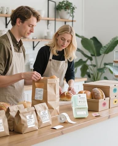 NIIMBOT B21 Label Printer,Bluetooth Thermal Label Maker,Ideal for Home Organization,Business,Ofice,50x30mm Labels,230Pcs(Mint Green) - Image 3