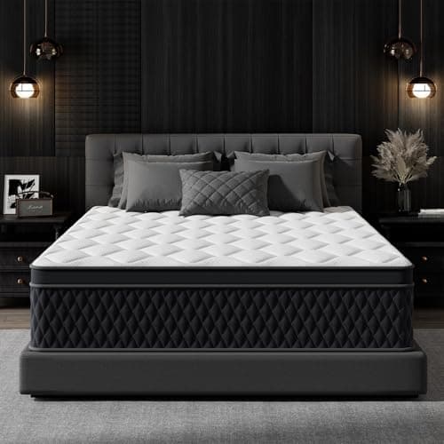 Bedtter 12 Inch Twin XL Mattress,Memory Foam Hybrid Mattress in a Box,Individually Pocketed Springs for Isolate Motion, Pressure Relief, CertiPUR-US Certified, Fiberglass Free & Support Comfort - Image 1
