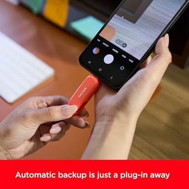 SanDisk 512GB Phone Drive for Android - The 2-in-1 USB for Smartphones, Tablets, and Computers - Thumb Drive with USB Type-C and Type-A Connectors, Yellow Daffodil - SDDDC6-512G-G46YD - Image 4