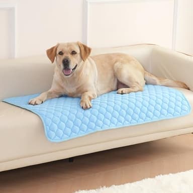 MARUNDA Dog Cooling Mat, No Need to Freeze Or Refrigerate This Cool Pet Pad Cat Mats- Keep Your Pet Cool, Machine Washable., Blue - Image 7