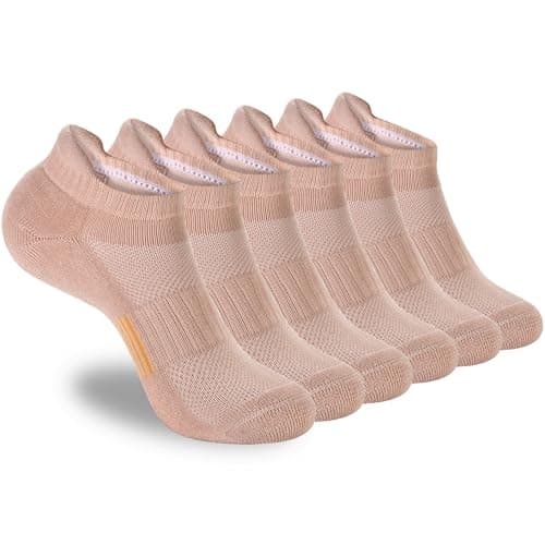 ATBITER Womens Ankle Socks 6 Pairs Cushioned Running Athletic No Show Socks With Tab - Image 1