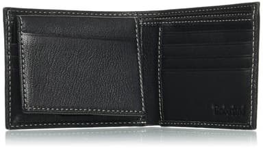 Timberland Men's RFID Blocking Wallet – Genuine Leather Passcase with Removable ID Holder, 6 Card Slots, 2 Billfold Pockets, Slim Design, Black, One Size - Image 5