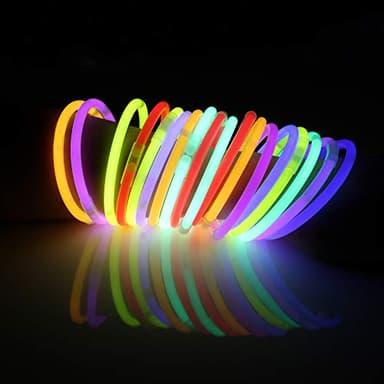 JOYIN 1000 Pcs 8" Glowsticks, Bracelets Necklaces, Glow in the Dark Party Favors, Easter, Christmas, Halloween Supplies Pack, Football Party Supplies - Image 5