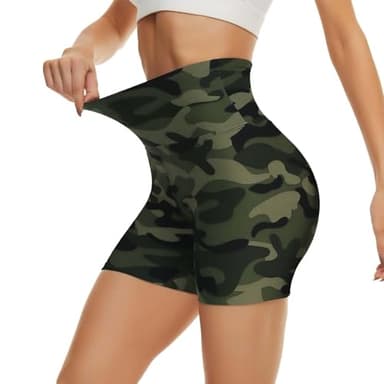CAMPSNAIL Workout Biker Shorts Women - 3"/5"/8" High Waisted Tummy Control Spandex Booty Volleyball Shorts for Yoga Dance - Image 1