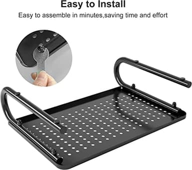 suptek Monitor Stand Riser for Computer,Laptop,Printer, Notebook and All Flat Screen Display with Vented Metal Platform and 4 Inches Height Underneath Storage (MST004) - Image 7