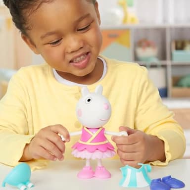 Peppa Pig Suzy Sheep-Up Figure with 6 Easy-On Fashion Accessories, 6-Inch Doll, Preschool Toys for Girls and Boys 3 and Up - Image 3