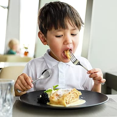 VITEVER 10-Piece Toddler Utensils, Kids Stainless Steel Silverware Set, Children Safe Forks and Spoons - Mirror Polished, Dishwasher Safe - Image 6