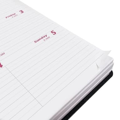 Brownline® 2025 Essential Weekly Planner, Appointment Book, 12 Months, January to December, Twin-Wire Binding, 8" x 5", Black (CB75.BLK-25) - Image 6