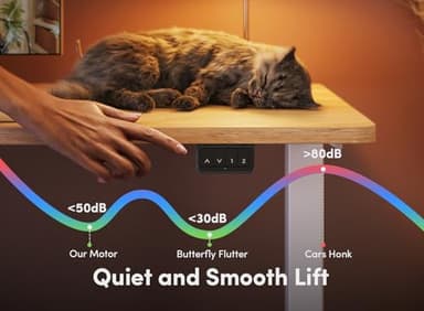 FEZIBO Electric Standing Desk, 55" x 24" Adjustable Height Sit and Stand Desk for Home Office, Ergonomic Workstation Computer Desk,Oak - Image 5