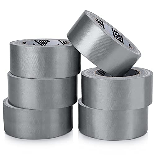 Lockport Silver Duct Tape - 6 Roll Multi Pack - 90 feet x 2 Inch - Strong Duct Tape Heavy Duty - Waterproof - No Residue - Bulk Value - Easy Tear - Industrial Use - DIY Home Repair - Image 1