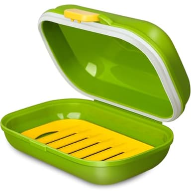 PEISAINOX Travel Soap Case, 100% Leakproof Soap Box with Lid, Bar Soap Holder for Traveling, Draining Soap Dishes for Bathroom, Shower, Gym, School, Camping, Vacation, Outdoor,Travel Essentials - Image 1